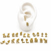 BOL144 - Broquel De Letra De Oro Laminado 18k - LB015/