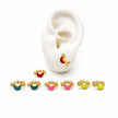 HOL189 - Huggie De Luna Y Estrella De Oro Laminado 18k - LB020/
