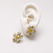 ARL186 - Arete De Flor De Oro Laminado 18k - LA020/
