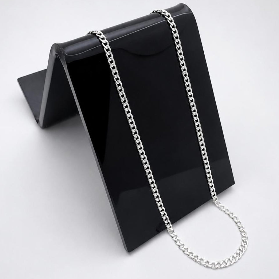 CAD351 - Cadena Barbada Abierta De 2 mm De Plata .925 - A06/4.1
