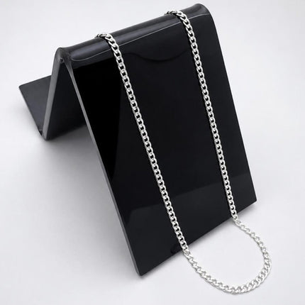 CAD351 - Cadena Barbada Abierta De 2 mm De Plata .925 - A06/4.1