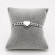PO247 - Pulso Barbado 5 mm Con Corazón De Plata .925 - A08/12.5