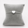 PO247 - Pulso Barbado 5 mm Con Corazón De Plata .925 - A08/12.5