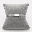PO246 - Pulso Tejido Chino 5 mm Con Corazón De Plata .925 - A08/8.7