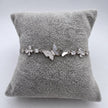 #PA358 - Pulsera De Mariposas Con Baño de Rodio De Plata .925 - C36/4.3