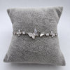 #PA358 - Pulsera De Mariposas Con Baño de Rodio De Plata .925 - C36/4.3