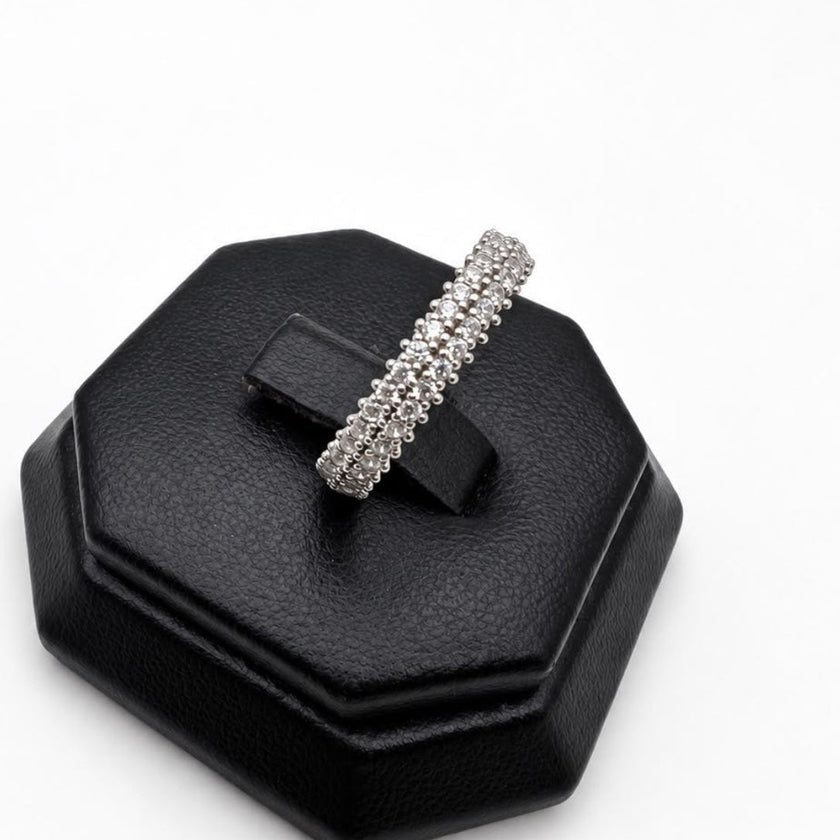 #AD360 - Anillo Churumbela Con Baño de Rodio De Plata .925 - C28/3.2