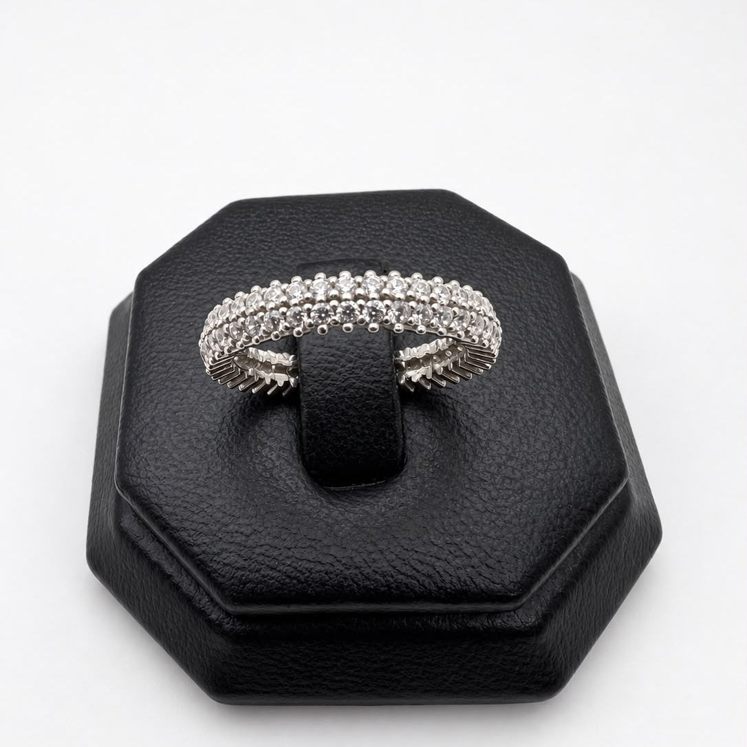 #AD360 - Anillo Churumbela Con Baño de Rodio De Plata .925 - C28/3.2