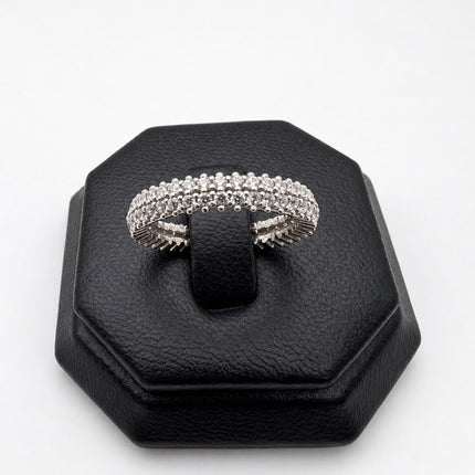 #AD360 - Anillo Churumbela Con Baño de Rodio De Plata .925 - C28/3.2