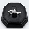 #AD514 - Anillo De Corazón De Plata .925 Con Baño De Rodio - C30/1.7