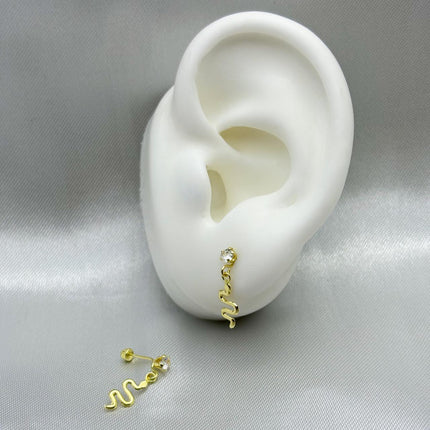 #B10240 - Broquel Serpiente De Oro 10k - L260/