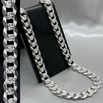#CAD227 - Cadena Cubana Diamantada Plata - 200 - 8 mm - A05/48.1