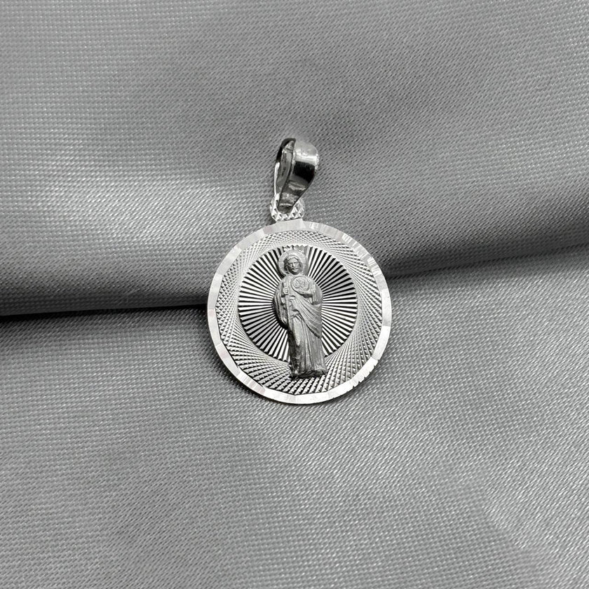 #D384 - Dije/Medalla San Judas Tadeo Plata - A07/1.5