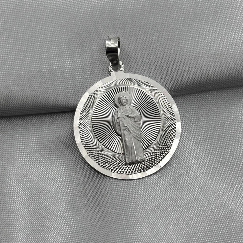 #D384 - Dije/Medalla San Judas Tadeo Plata - A07/1.5