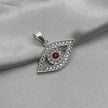 #D469 - Dije Ojo Turco Con Zirconia Plata - A09/2.1