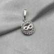 #D372 - Dije Circular Infinito Con Piedra Zirconia Plata - A13/1.5