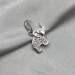 #D339 - Dije De Elefante Con Piedra Zirconia Plata - A13/1.9
