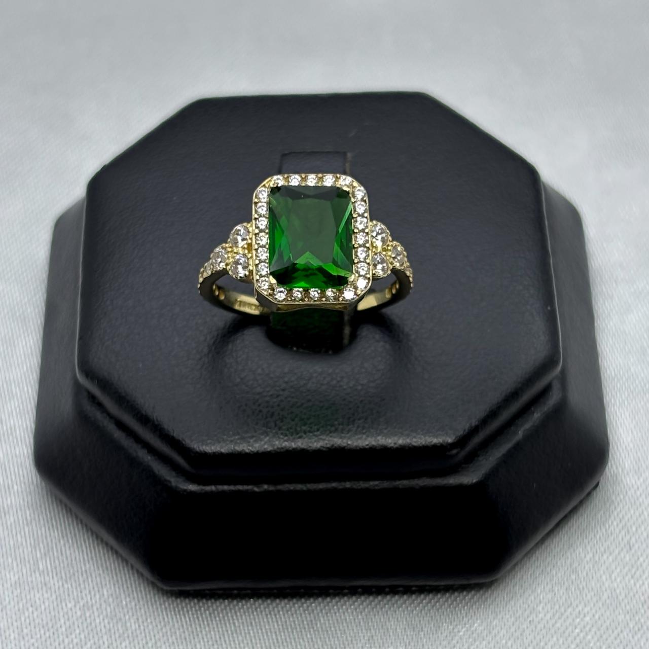 #AD10131 - Anillo Solitario Piedra Cuadrada Zirconia Oro 10K - H01/2.5