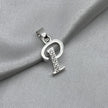 #D561 - Dije Letras Con Zirconia Plata- B09/1.5