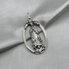 #D599 - Dije Virgen De Guadalupe Querubines Plata Pavonada - A13/6.7
