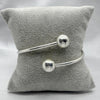#PA147 - Pulsera Rígida Esferas De Plata - A10/9.2