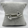 #PA161 - Pulsera Rígida Corazones De Plata - A10/9.0