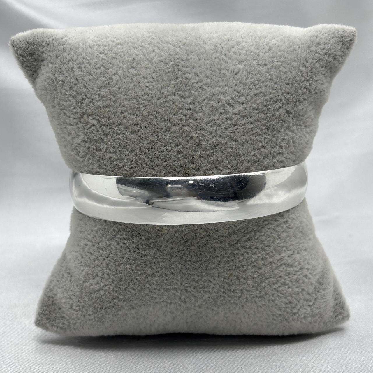 #AO119 - Aro Liso Ajustable  Plata - 1.1 cm- A07/10.8