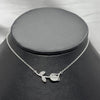 #G274 - Gargantilla Tulipán Con Zirconia Plata - C13/2.3