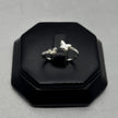#AD470 - Anillo Mariposas Ajustable Plata - C10/1.2