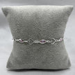 #PA515 - Pulsera Corazón/Flor Con Zirconia Plata - A08/2.8