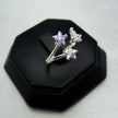 #AD483 - Anillo Ajustable Flores Plata - A09/2.3