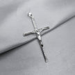 #D423 - Dije Crucifijo Piedra Zirconia Plata - A12/2.3