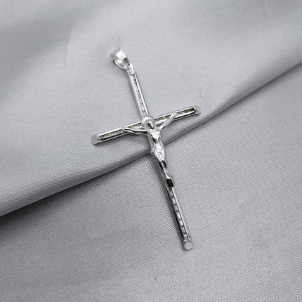 #D423 - Dije Crucifijo Piedra Zirconia Plata - A12/2.3