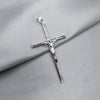 #D423 - Dije Crucifijo Piedra Zirconia Plata - A12/2.3