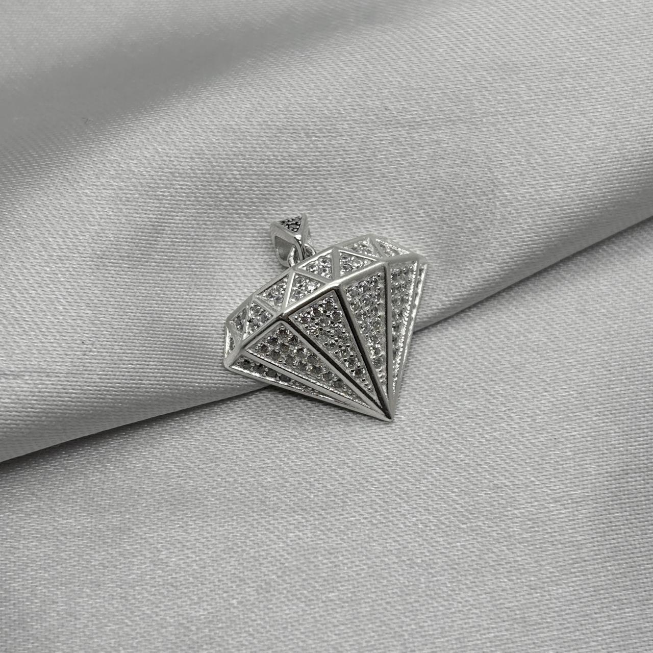 #D536 - Dije De Diamante Con Piedras - C07/4.8