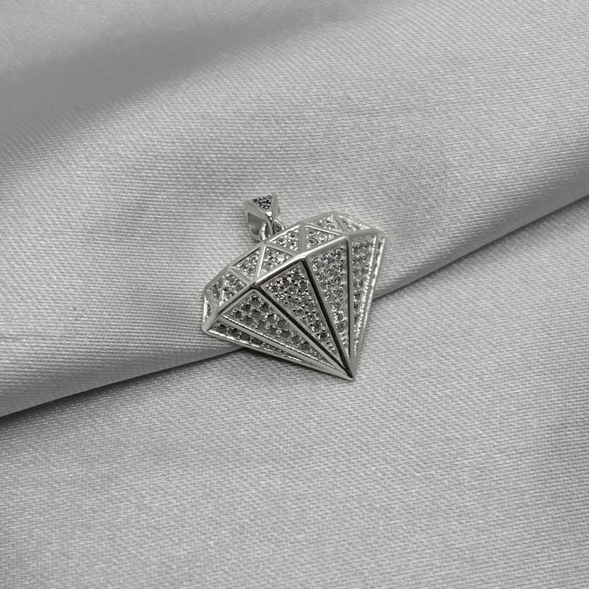 #D536 - Dije De Diamante Con Piedras - C07/4.8