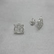 #BR336 - Broquel Nudo De Bruja Con Zirconia Plata - B17/1.8