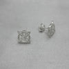 #BR336 - Broquel Nudo De Bruja Con Zirconia Plata - B17/1.8
