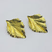 #ARL174 - Arete De Hoja De Oro Laminado 18k - LA030/