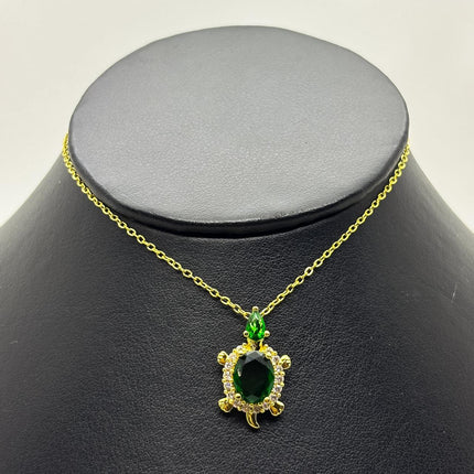 #GOL192 - Gargantilla De Tortuga De Acero Laminado 18k - LB030/