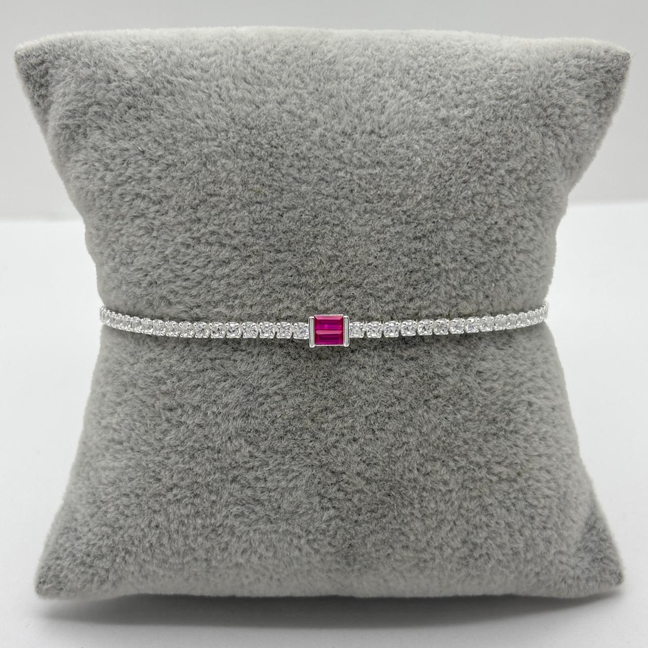 #PA357 - Pulsera Tenis De 2 mm De Plata .925 - C46/4