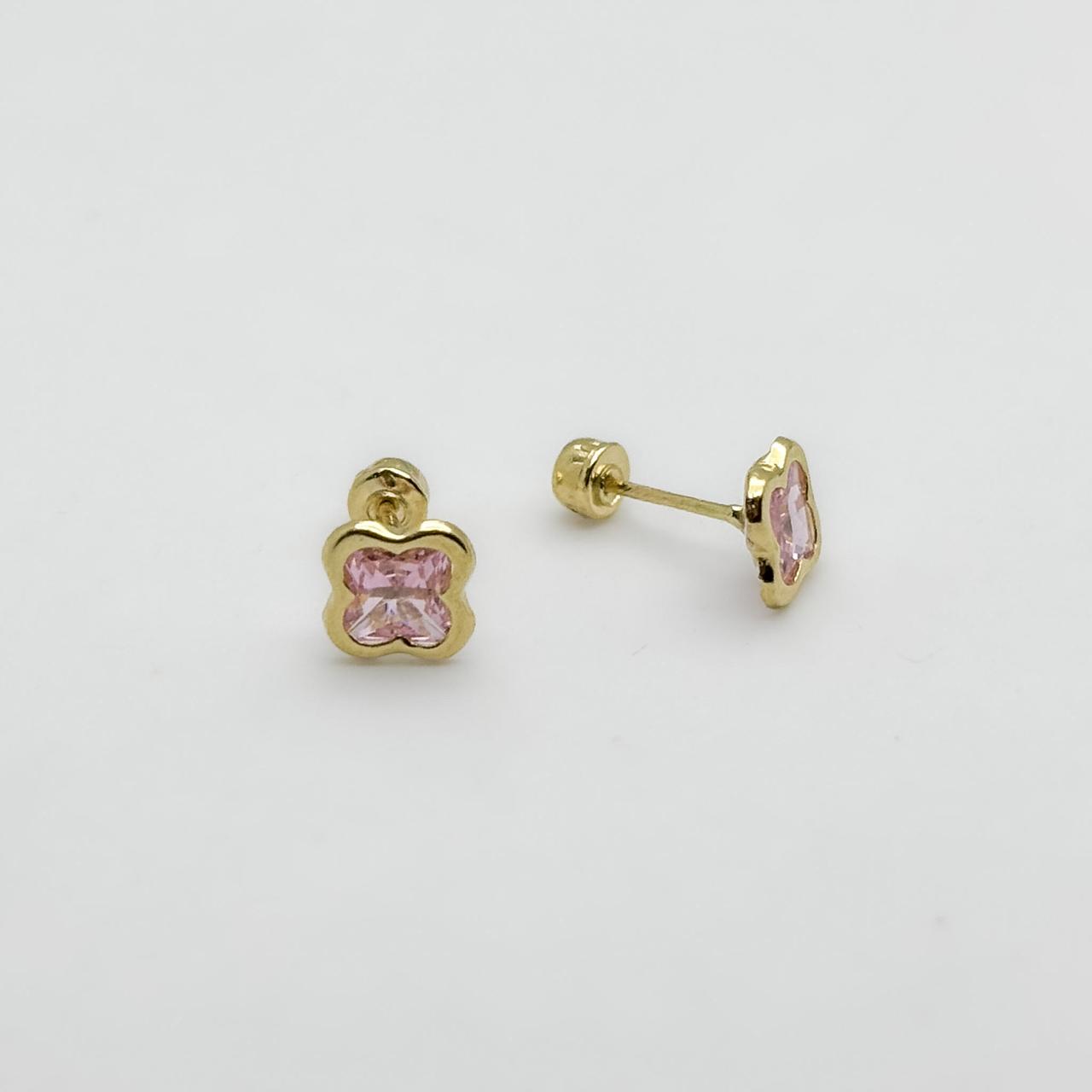 #B10258 - Broquel De Trebol De Oro 10k - L300/
