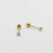 #B10206 - Broquel Recto De Oro 10k 7 mm/#7 De 4 Uñas - L140/L280