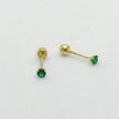 #B10206 - Broquel Recto De Oro 10k 7 mm/#7 De 4 Uñas - L140/L280