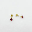 #B10206 - Broquel Recto De Oro 10k 7 mm/#7 De 4 Uñas - L140/L280