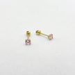 #B10206 - Broquel Recto De Oro 10k 7 mm/#7 De 4 Uñas - L140/L280