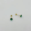#B10206 - Broquel Recto De Oro 10k 7 mm/#7 De 4 Uñas - L140/L280