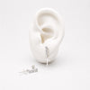 #BR370 - Broquel De Cruz Con Zirconia De Plata .925 - F45/