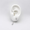 #BR374 - Broquel Circulo Con Zirconia De Plata .925 - F37/