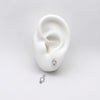 #BR374 - Broquel Circulo Con Zirconia De Plata .925 - F37/